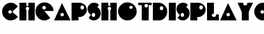CheapShotDisplayCapsSSK Regular Font Title Preview