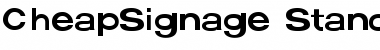 CheapSignage Standard Font Title Preview