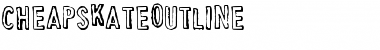 CheapskateOutline Regular Font Title Preview
