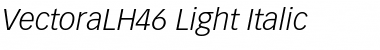 VectoraLH46-Light LightItalic Font Title Preview