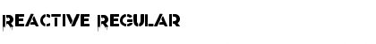 Reactive Regular Font Title Preview