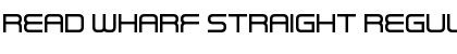 Read Wharf Straight Regular Font Title Preview