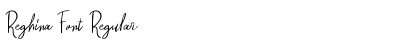 Reghina Font Regular Font Title Preview