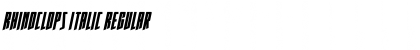 Rhinoclops Italic Regular Font Title Preview