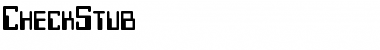 CheckStub Regular Font Title Preview