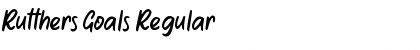 Rutthers Goals Regular Font Title Preview