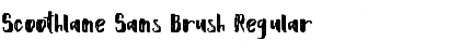 Scoothlane Sans Brush Regular Font Title Preview