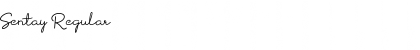 Sentay Regular Font Title Preview