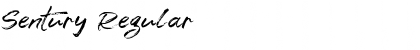Sentury Regular Font Title Preview