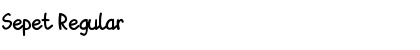 Sepet Regular Font Title Preview