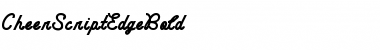 CheerScriptEdgeBold Regular Font Title Preview