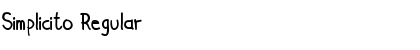 Simplicito Regular Font Title Preview