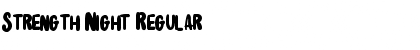 Strength Night Regular Font Title Preview