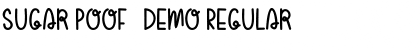 Sugar Poof-demo Regular Font Title Preview