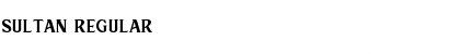 Sultan Regular Font Title Preview