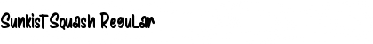 Sunkist Squash Regular Font Title Preview