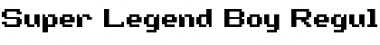 Super Legend Boy Regular Font Title Preview