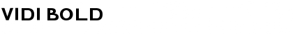 Vidi Bold Font Title Preview