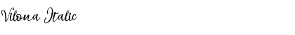 Vilona Italic Font Title Preview