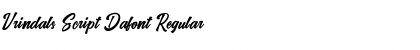 Vrindals Script Dafont Regular Font Title Preview