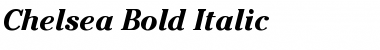 Chelsea-Bold-Italic Regular Font Title Preview