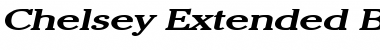 Chelsey Extended Bold Italic Font Title Preview