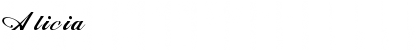 Alicia Regular Font Title Preview