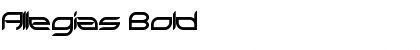 Allegias Bold Font Title Preview