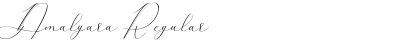 Amalyara Regular Font Title Preview