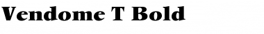 Vendome T Bold Font Title Preview