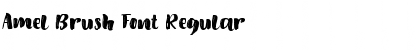 Amel Brush Font Regular Font Title Preview