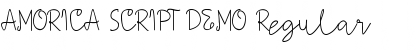 AMORICA SCRIPT DEMO Regular Font Title Preview