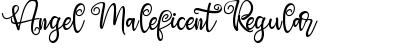 Angel Maleficent Regular Font Title Preview