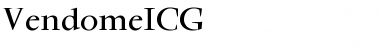 VendomeICG Medium Font Title Preview