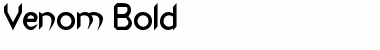 Venom Bold Font Title Preview