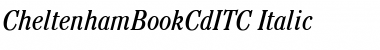 CheltenhamBookCdITC Italic Font Title Preview