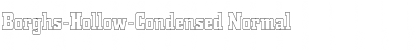 Borghs-Hollow-Condensed Normal Font Title Preview