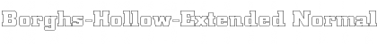 Borghs-Hollow-Extended Normal Font Title Preview
