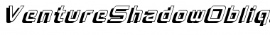 VentureShadowOblique Regular Font Title Preview