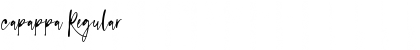 capappa Regular Font Title Preview