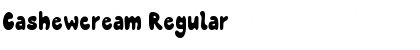 Cashewcream Regular Font Title Preview