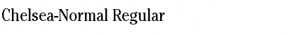 Chelsea-Normal Regular Font Title Preview