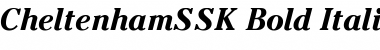 CheltenhamSSK Bold Italic Font Title Preview