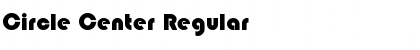 Circle Center Regular Font Title Preview