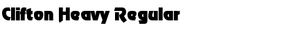 Clifton Heavy Regular Font Title Preview