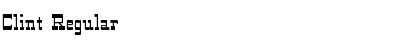 Clint Regular Font Title Preview