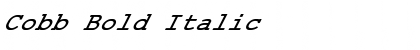 Cobb Bold Italic Font Title Preview