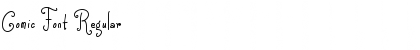 Comic Font Regular Font Title Preview