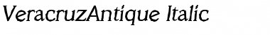 VeracruzAntique Italic Font Title Preview