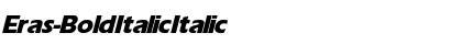 Eras-Bold Italic Italic Font Title Preview